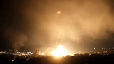 Israeli fighter jets conducting airstrikes on Hezbollah targets in Lebanon amid rising tensions