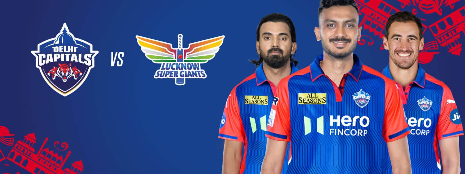 Delhi Capitals vs Lucknow Super Giants players in action during IPL 2025 match at Dr. Y.S. Rajasekhara Reddy Stadium, Visakhapatnam.