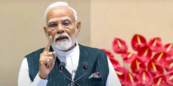 India retaliates diplomatically and economically against Pakistan after Pahalgam terror attack, with symbolic visuals of border, treaties, and water policy.