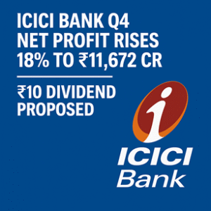 ICICI Bank Q4 net profit rises 18% to ₹12,630 crore with ₹11 per share dividend – Q4 FY25 financial highlights.