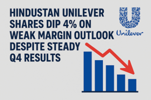 Hindustan Unilever share price drops 4% after Q4 results and weak margin guidance.