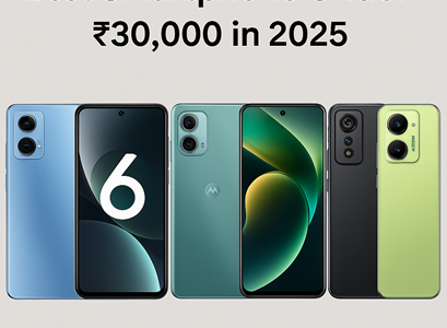 Top 5 best smartphones under ₹30,000 in 2025 featuring latest designs and camera modules.