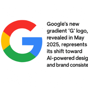 Google's new gradient 'G' logo introduced in 2025.