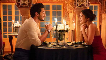 Ishaan Khatter and Bhumi Pednekar in royal attire from Netflixs The Royals series