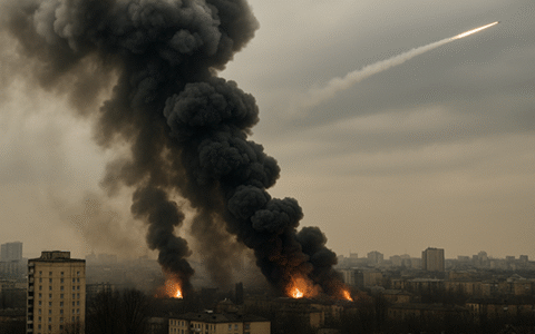 Russia intensifies military attacks on Ukraine in May 2025 with missiles and drones.