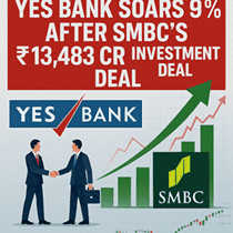 Yes Bank stock rises after SMBC invests ₹13,483 crore for 20% stake.