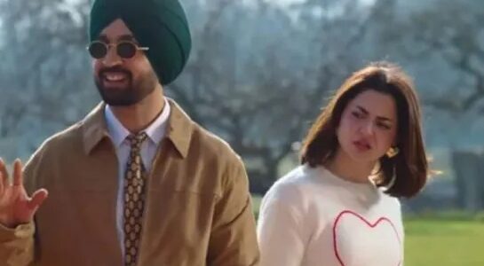 Diljit Dosanjh and Hania Aamir in Sardaar Ji 3 Overseas Release