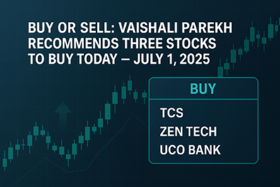 TCS, Zen Tech, UCO Bank stock recommendations by Vaishali Parekh on July 1, 2025